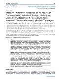 Effects of tranexamic acid based on its population pharmacokinetics in pediatric patients undergoing distraction osteogenesis for craniosynostosis: Rotational thromboelastometry (ROTEM) analysis