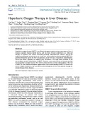 Hyperbaric oxygen therapy in liver diseases