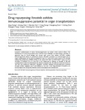 Drug repurposing: Ibrutinib exhibits immunosuppressive potential in organ transplantation
