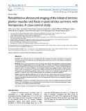 Rehabilitative ultrasound imaging of the bilateral intrinsic plantar muscles and fascia in post-stroke survivors with hemiparesis: A case-control study