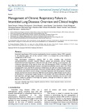 Management of chronic respiratory failure in interstitial lung diseases: Overview and clinical insights