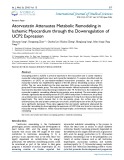 Atorvastatin attenuates metabolic remodeling in ischemic myocardium through the downregulation of UCP2 expression