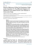Dynamic differences of red cell distribution width levels contribute to the differential diagnosis of hepatitis B virus related chronic liver diseases: A case control study