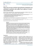 Falls rate increase and foot dorsal flexion limitations are exhibited in patients who suffer from asthma: A novel case-control study