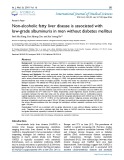 Non-alcoholic fatty liver disease is associated with low-grade albuminuria in men without diabetes mellitus