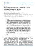 Vascular hyperpermeability response in animals systemically exposed to arsenic