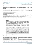 Pioglitazone use and risk of bladder cancer: An in vitro study