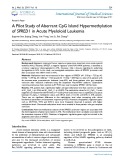 A pilot study of aberrant CpG island hypermethylation of SPRED1 in acute myeloloid leukemia