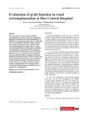 Evaluation of graft function in renal retransplantation at Hue Central Hospital