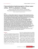Characterization of optical parameters of breast cancer cell line - BT474 by polarimetry technique