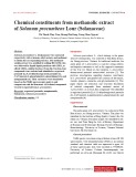 Chemical constituents from methanolic extract of Solanum procumbens Lour (Solanaceae)