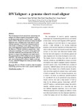 BWTaligner: a genome short-read aligner