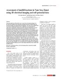 Assessment of landfill leachate in Nam Son, Hanoi using 3D electrical imaging and self-potential data