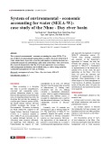 System of environmental - economic accounting for water (SEEA-W): Case study of the Nhue - Day river basin