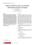 Effects of ENSO on cold - air activities and tropical cyclones in Vietnam