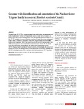 Genome-wide identification and annotation of the Nuclear-factor YA gene family in cassava (Manihot esculenta Crantz)