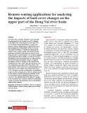 Remote sensing applications for analysing the impacts of land cover changes on the upper part of the Dong Nai river basin