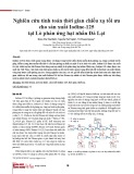 Nghiên cứu tính toán thời gian chiếu xạ tối ưu cho sản xuất iodine-125 tại Lò phản ứng hạt nhân Đà Lạt