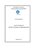 Luận văn Thạc sĩ Quản trị kinh doanh: Quản trị rủi ro đối với hàng hóa xuất nhập khẩu tại Cục Hải quan Hải Phòng