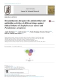 Dexamethasone abrogates the antimicrobial and antibiofilm activities of different drugs against clinical isolates of Staphylococcus aureus and Pseudomonas aeruginosa