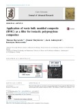 Application of waste bulk moulded composite (BMC) as a filler for isotactic polypropylene composites