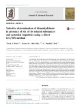 Selective determination of dimenhydrinate in presence of six of its related substances and potential impurities using a direct GC/MS method
