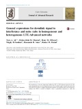 General expressions for downlink signal to interference and noise ratio in homogeneous and heterogeneous LTE-Advanced networks