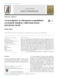An investigation on chloroprene-compatibilized acrylonitrile butadiene rubber/high density polyethylene blends
