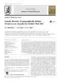 Genetic diversity of geographically distinct Streptococcus dysgalactiae isolates from fish