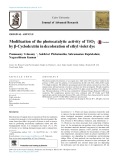Modification of the photocatalytic activity of TiO2 by b-Cyclodextrin in decoloration of ethyl violet dye