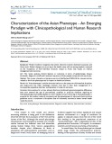 Characterization of the asian phenotype - an emerging paradigm with clinicopathological and human research implications