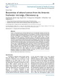 Bioactivities of ethanol extract from the Antarctic freshwater microalga, Chloromonas sp.
