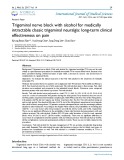 Trigeminal nerve block with alcohol for medically intractable classic trigeminal neuralgia: long-term clinical effectiveness on pain