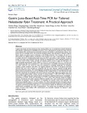 Gastric juice-based real-time PCR for tailored Helicobacter pylori treatment: A practical approach