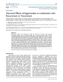 Neuronal effects of sugammadex in combination with rocuronium or vecuronium