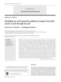 Modelling an environmental pollutant transport from the stacks to and through the soil