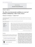 The effect of environmental conditions on coral reef habitat in Balhaf Bay, Gulf of Aden, Yemen