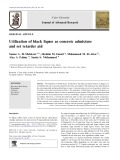 Utilization of black liquor as concrete admixture and set retarder aid
