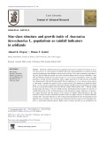 Size-class structure and growth traits of Anastatica hierochuntica L. populations as rainfall indicators in aridlands