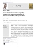 Chemical analysis and surface morphology of enamel following ozone application with different concentrations and exposure times