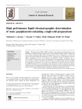 High performance liquid chromatographic determination of some guaiphenesin-containing cough-cold preparations