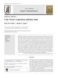 Lake Nasser evaporation reduction study