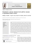 Reproductive outcome, hormone levels and liver enzymes in agricultural female workers