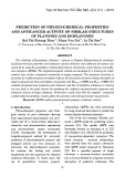 Prediction of physicochemical properties and anticancer activity of similar structures of flavones and isoflavones