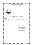 SKKN: Một số biện pháp giúp học sinh lớp 1 học tốt phân môn học hát ở trường Tiểu học Khương Mai