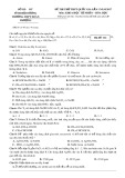 Đề thi thử lần 1 THPT Quốc gia năm 2017 môn Hóa học có đáp án - Trường THPT Đoàn Thượng