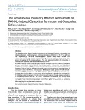 The simultaneous inhibitory effect of niclosamide on rankl-induced osteoclast formation and osteoblast differentiation