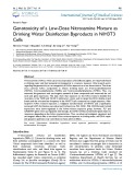 Genotoxicity of a low dose nitrosamine mixture as drinking water disinfection byproducts in NIH3T3 cells