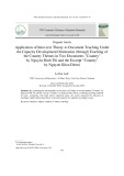 Vận dụng lý thuyết liên văn bản vào dạy học ngữ văn theo định hướng phát triển năng lực (qua dạy học chủ đề đất nước trong hai văn bản “Đất nước” - Nguyễn Đình Thi và đoạn trích “Đất Nước” - Nguyễn Khoa Điềm)