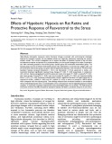 Effects of hypobaric hypoxia on rat retina and protective response of resveratrol to the stress